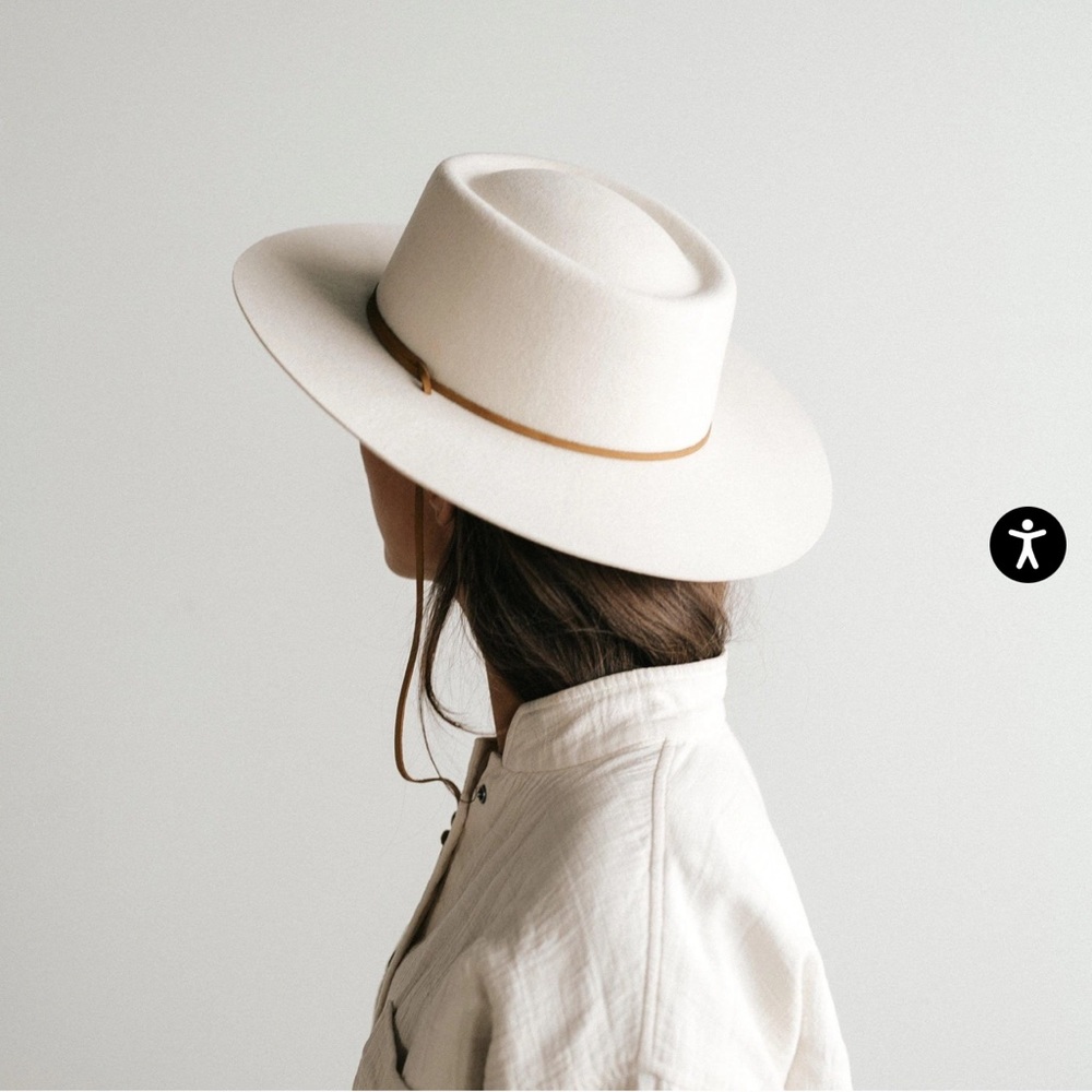Gigi Pip White Wool Wren Hat Small (55 cm)